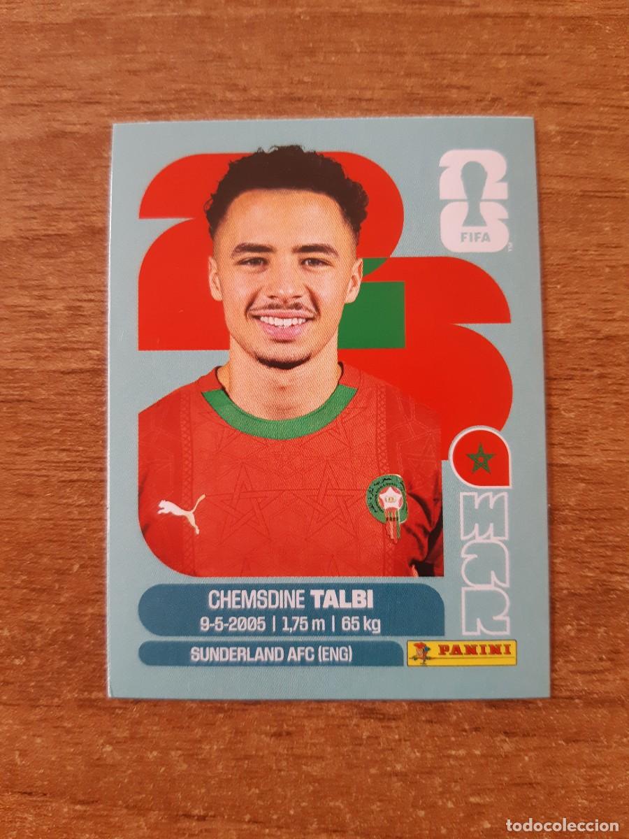 Cartes &agrave; collectionner de Football: CHEMSDINE TALBI MARRUECOS UPDATE SET ACTUALIZACI&Oacute;N MUNDIAL 2026 PANINI STICKERS. NUEVO