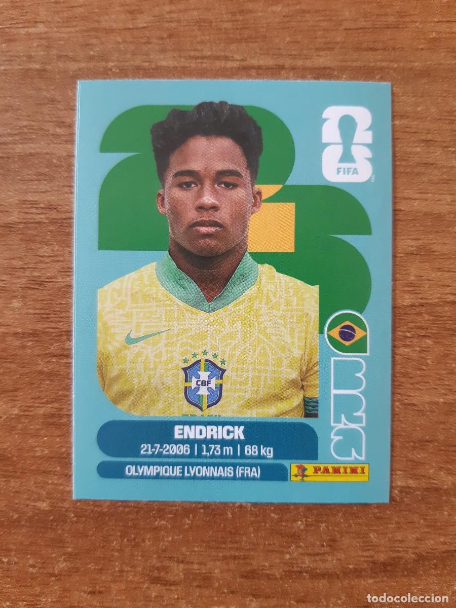Cromos de f&uacute;tbol: ENDRICK BRASIL UPDATE SET ACTUALIZACI&Oacute;N MUNDIAL 2026 PANINI STICKERS. NUEVO