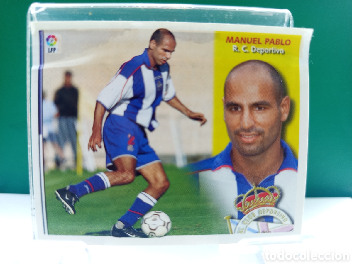 Figurine di Calcio: ❇️ CROMO ⚽ MANUEL PABLO DEPORTIVO DE LA CORU&Ntilde;A LIGA 02 03 2002 2003 ESTE DESPEGADO VENTANILLA ❇️