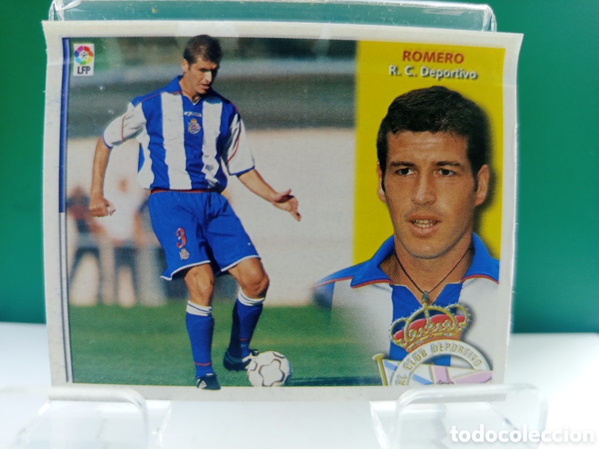 Cromos de Futebol: ❇️ CROMO ⚽ ROMERO DEPORTIVO DE LA CORU&Ntilde;A LIGA 02 03 2002 2003 ESTE PANINI DESPEGADO VENTANILLA ❇️