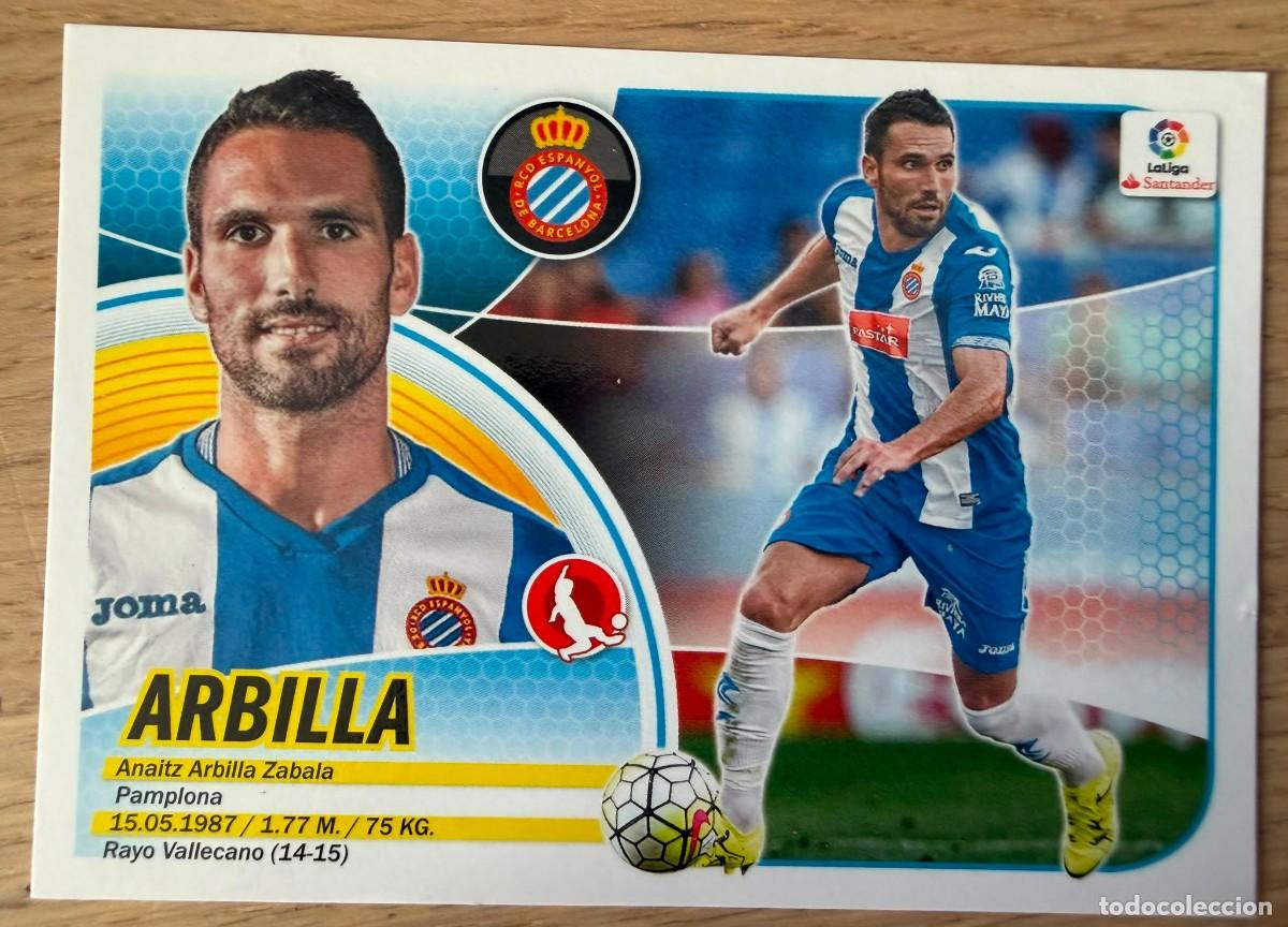 Cromos de f&uacute;tbol: 3B 3 B ARBILLA ESPANYOL 16 17 2016 2017 LIGA SANTANDER COLECCIONES ESTE SIN PEGAR STICKER