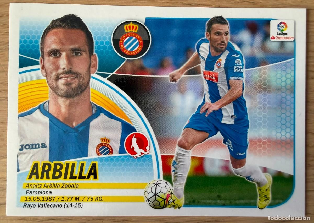 Cromos de f&uacute;tbol: 3B 3 B ARBILLA ESPANYOL 16 17 2016 2017 LIGA SANTANDER COLECCIONES ESTE SIN PEGAR STICKER