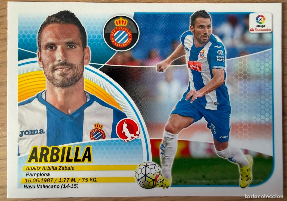 Cromos de f&uacute;tbol: 3B 3 B ARBILLA ESPANYOL 16 17 2016 2017 LIGA SANTANDER COLECCIONES ESTE SIN PEGAR STICKER