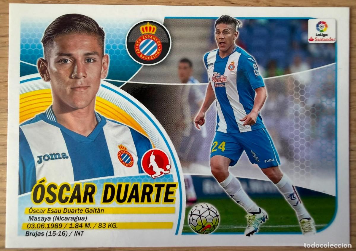 Cromos de f&uacute;tbol: 5 OSCAR DUARTE ESPANYOL 16 17 2016 2017 LIGA SANTANDER COLECCIONES ESTE SIN PEGAR STICKER
