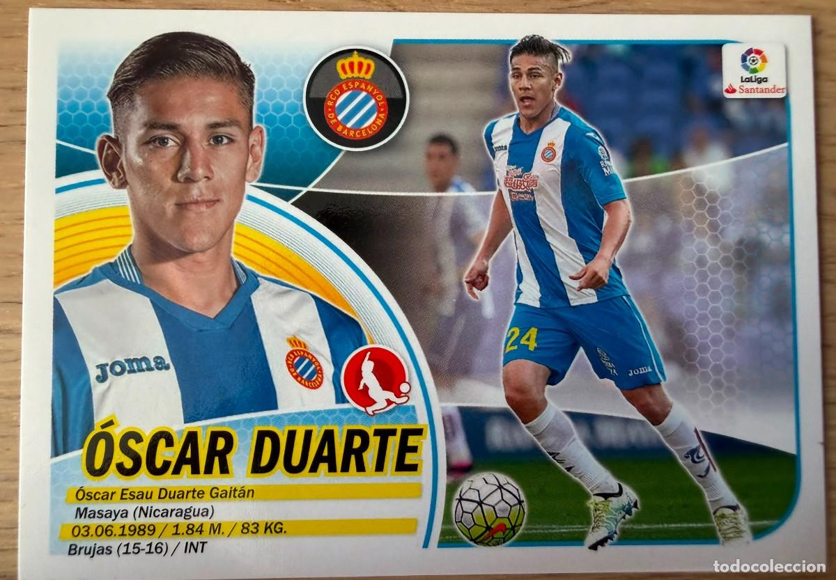Cromos de f&uacute;tbol: 5 OSCAR DUARTE ESPANYOL 16 17 2016 2017 LIGA SANTANDER COLECCIONES ESTE SIN PEGAR STICKER