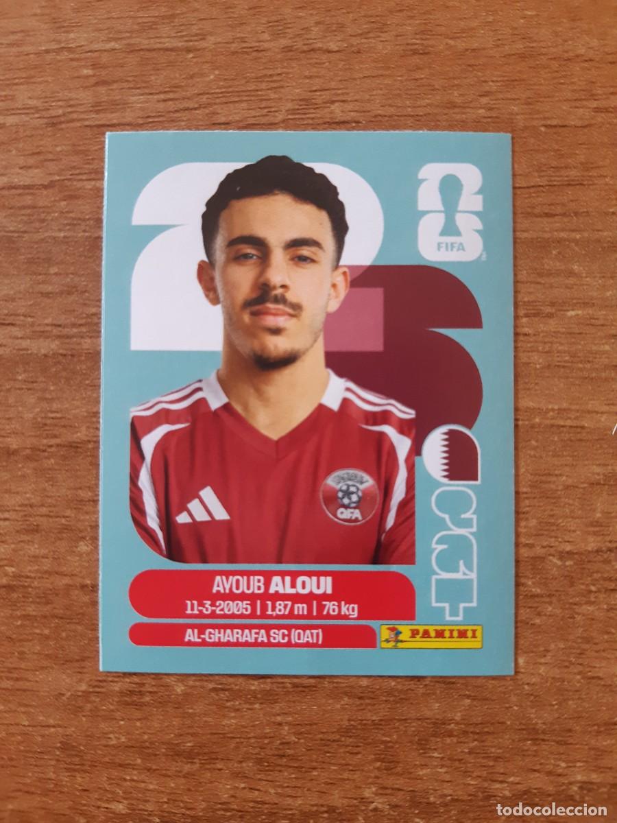 Cromos de f&uacute;tbol: AYOUB ALOUI QATAR UPDATE SET ACTUALIZACI&Oacute;N MUNDIAL 2026 PANINI STICKERS. NUEVO