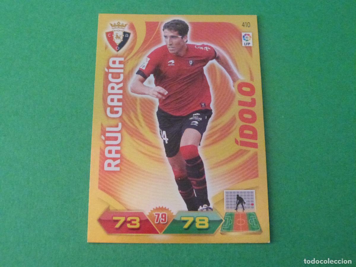 Cromos de f&uacute;tbol: TRADING CARD FUTBOL RAUL GARCIA AT. OSASUNA N&ordm; 410 LIGA ADRENALYN XL 2011-2012/11-12 PANINI