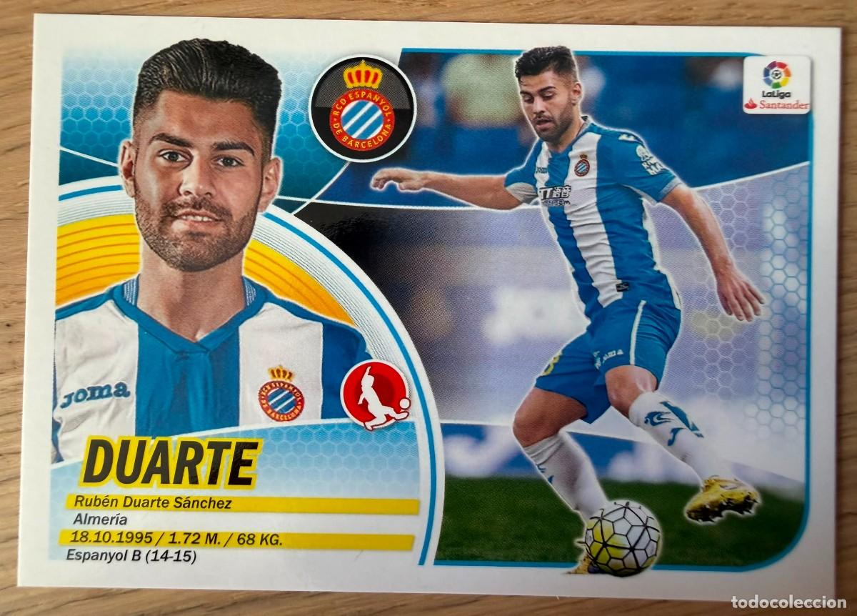 Cromos de f&uacute;tbol: 7 DUARTE ESPANYOL 16 17 2016 2017 LIGA SANTANDER COLECCIONES ESTE SIN PEGAR STICKER