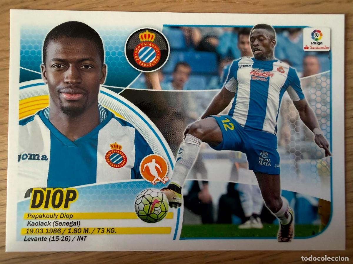 Cromos de f&uacute;tbol: 8 DIOP ESPANYOL 16 17 2016 2017 LIGA SANTANDER COLECCIONES ESTE SIN PEGAR STICKER