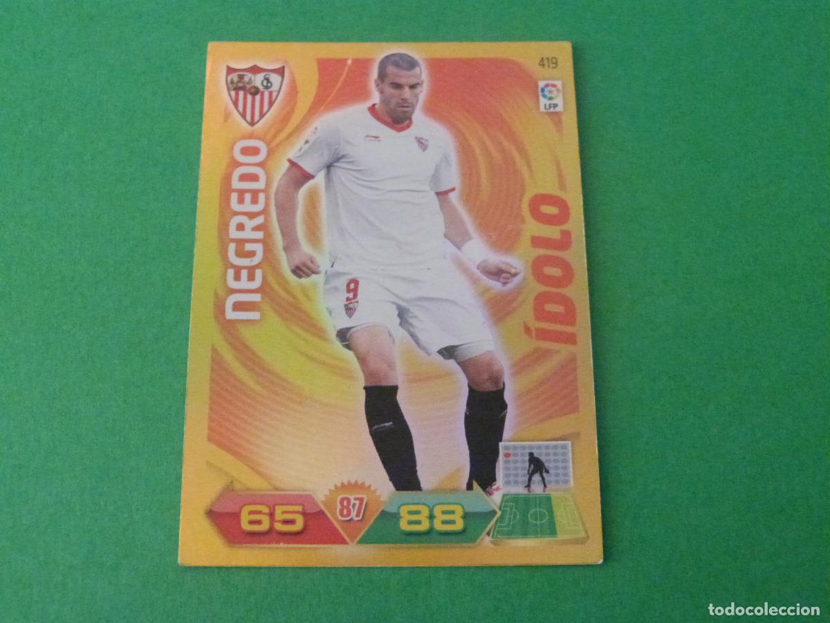 Cromos de f&uacute;tbol: TRADING CARD FUTBOL NEGREDO SEVILLA F.C. N&ordm; 419 LIGA ADRENALYN XL 2011-2012/11-12 PANINI