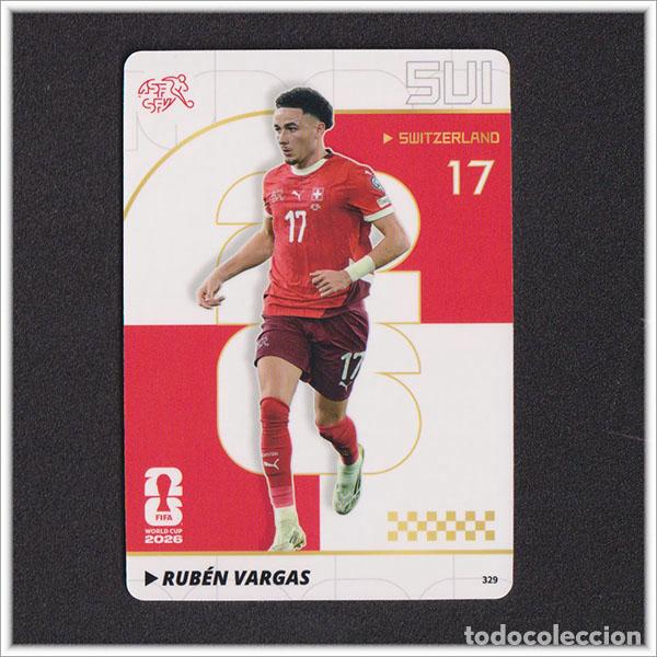 Football Stickers: FIFA WORLD CUP 2026 PANINI KAYOU RUBEN VARGAS 329 SUI SUIZA MUNDIAL ALBUM COLECCI&Oacute;N - ULTRA BOX