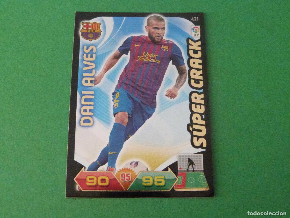 Cromos de f&uacute;tbol: TRADING CARD FUTBOL DANI ALVES F.C. BARCELONA N&ordm; 431 LIGA ADRENALYN XL 2011-2012/11-12 PANINI