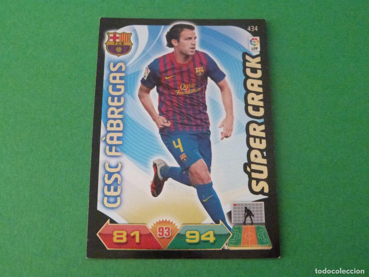 Cromos de f&uacute;tbol: TRADING CARD FUTBOL CESC FABREGAS F.C. BARCELONA N&ordm; 434 LIGA ADRENALYN XL 2011-2012/11-12 PANINI