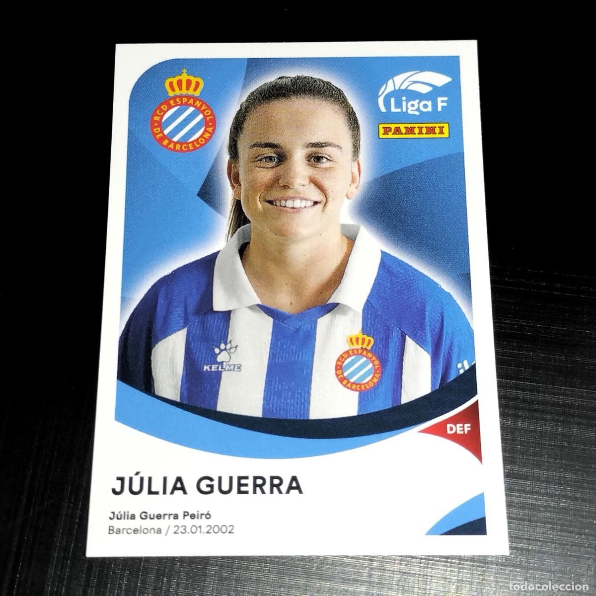 Cromos de f&uacute;tbol: 149 JULIA GUERRA ESPANYOL CROMOS LIGA F FEMENINA PANINI 2024 2025 24 25