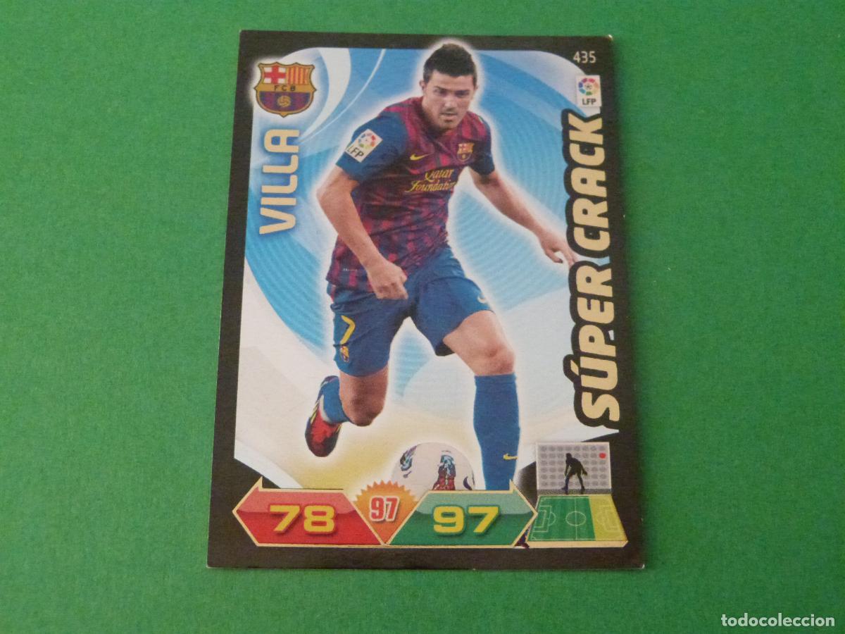 Cromos de f&uacute;tbol: TRADING CARD FUTBOL DAVID VILLA F.C. BARCELONA N&ordm; 435 LIGA ADRENALYN XL 2011-2012/11-12 PANINI