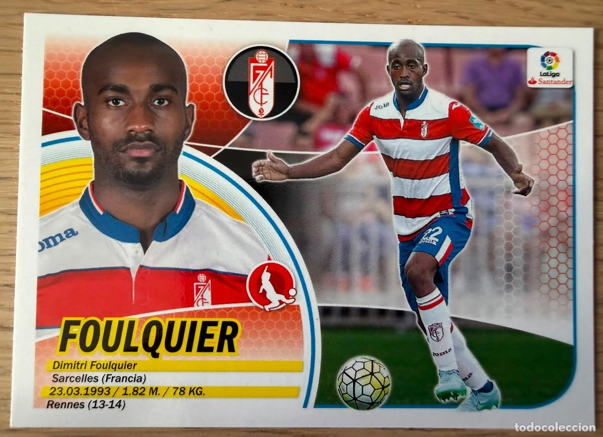 Cromos de f&uacute;tbol: 4 FOULQUIER GRANADA 16 17 2016 2017 LIGA SANTANDER COLECCIONES ESTE SIN PEGAR STICKER