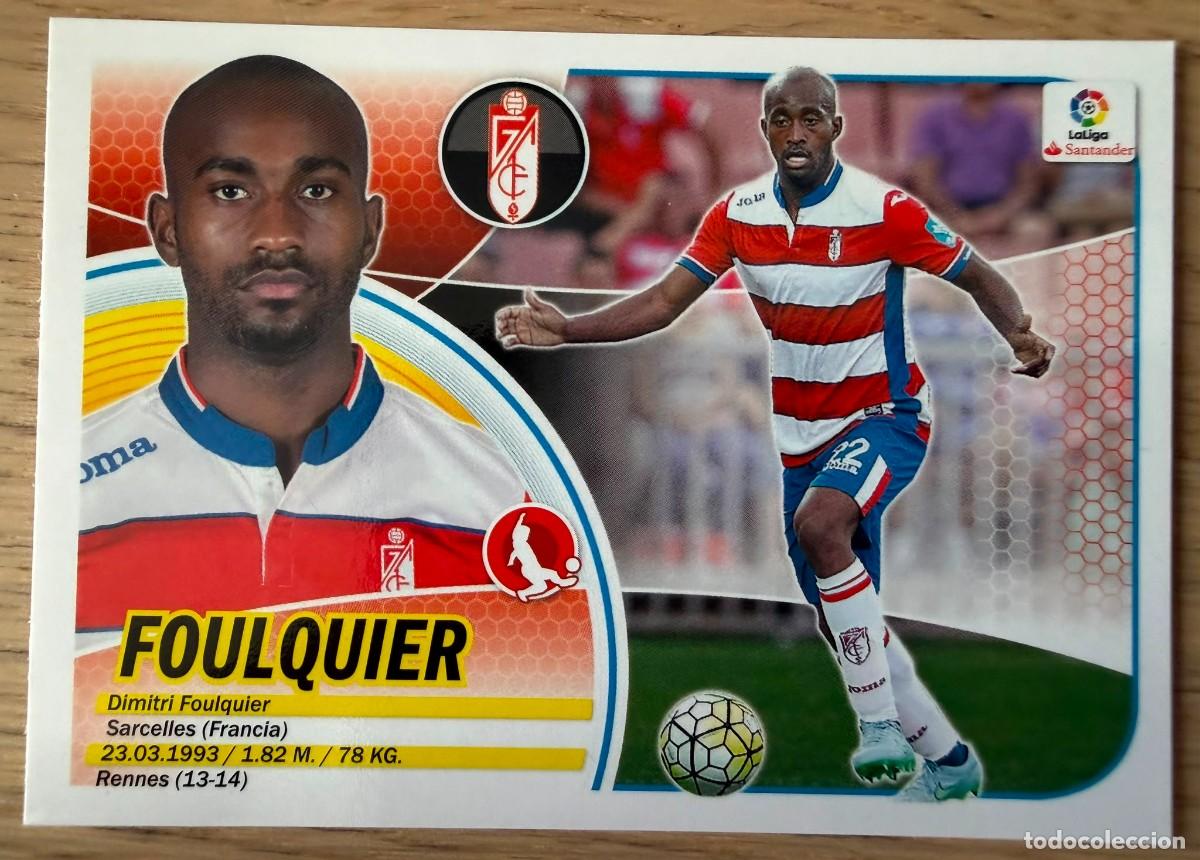 Cromos de f&uacute;tbol: 4 FOULQUIER GRANADA 16 17 2016 2017 LIGA SANTANDER COLECCIONES ESTE SIN PEGAR STICKER