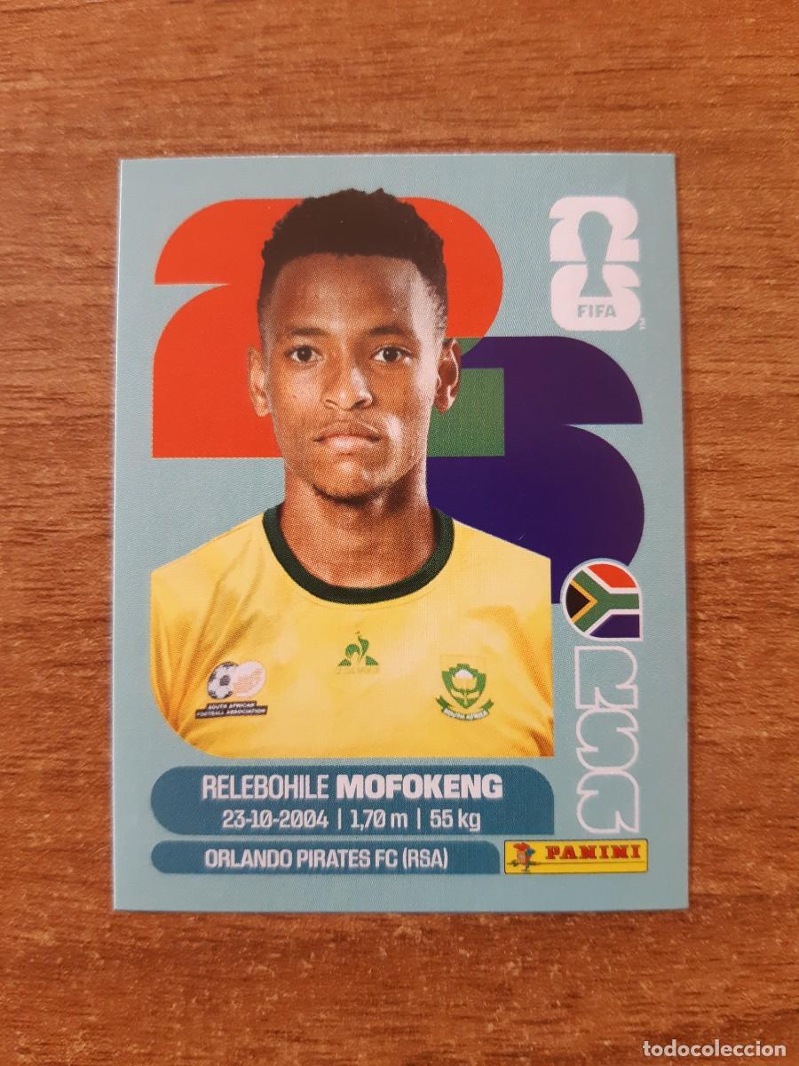 Cromos de f&uacute;tbol: RELEBOHILE MOFOKENG SUD&Aacute;FRICA UPDATE SET ACTUALIZACI&Oacute;N MUNDIAL 2026 PANINI STICKERS. NUEVO