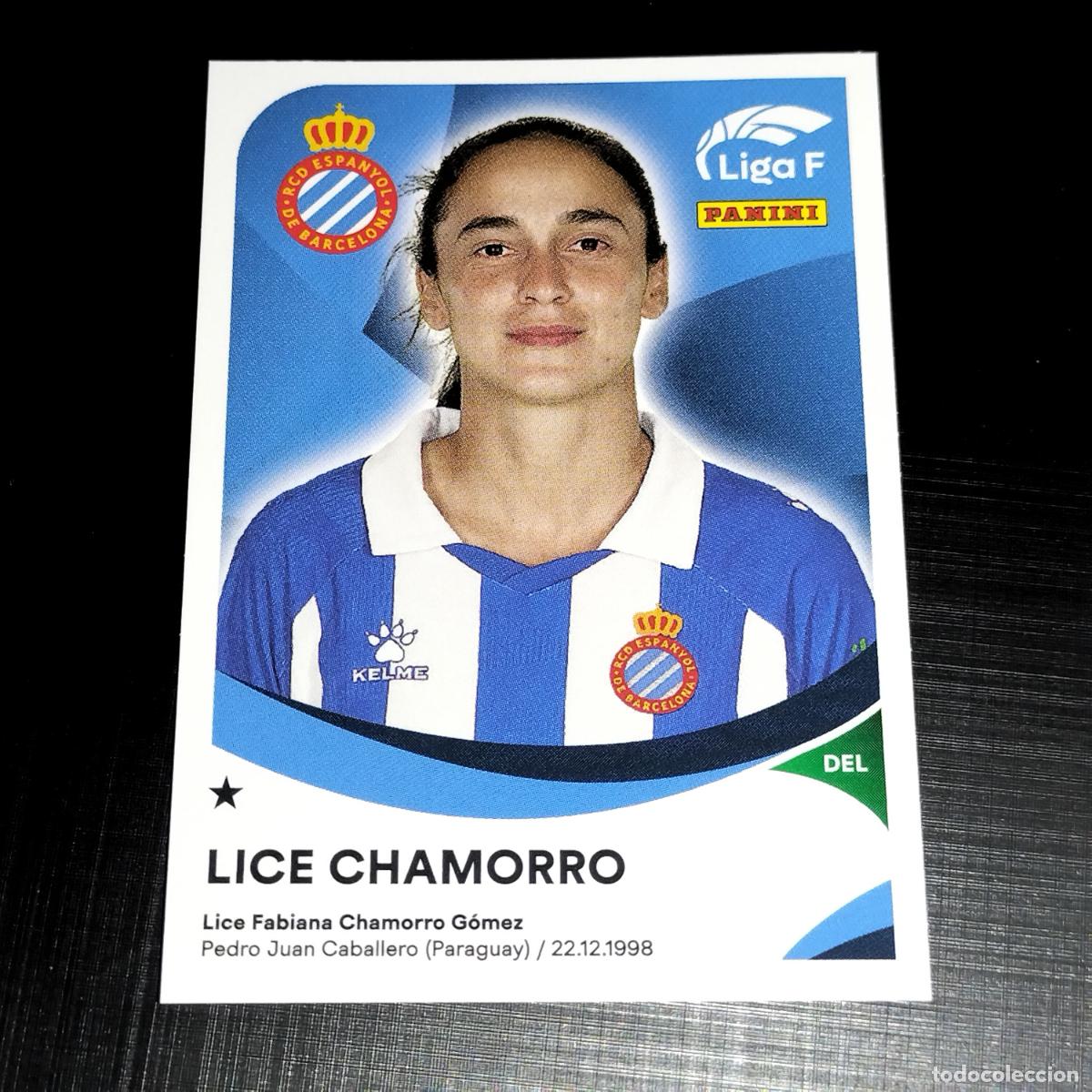 Cromos de f&uacute;tbol: 160 LICE CHAMORRO ESPANYOL CROMOS LIGA F FEMENINA PANINI 2024 2025 24 25