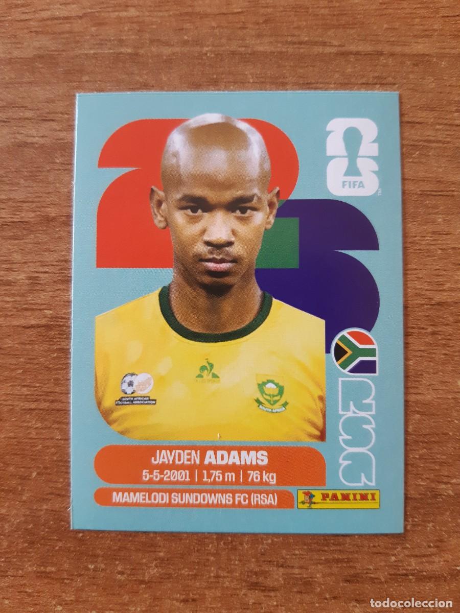 Football Stickers: JAYDEN ADAMS SUD&Aacute;FRICA UPDATE SET ACTUALIZACI&Oacute;N MUNDIAL 2026 PANINI STICKERS. NUEVO