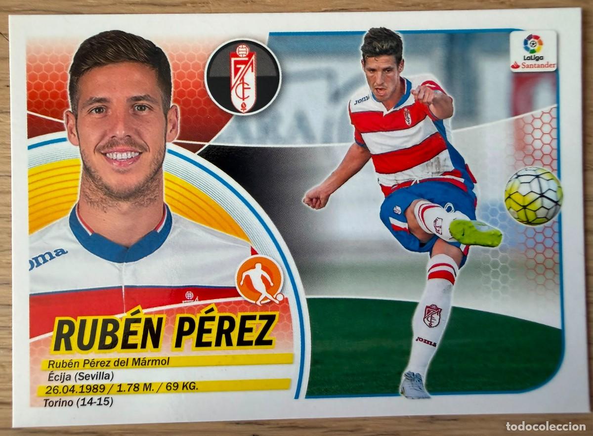 Football Stickers: 9 RUBEN PEREZ GRANADA 16 17 2016 2017 LIGA SANTANDER COLECCIONES ESTE SIN PEGAR STICKER