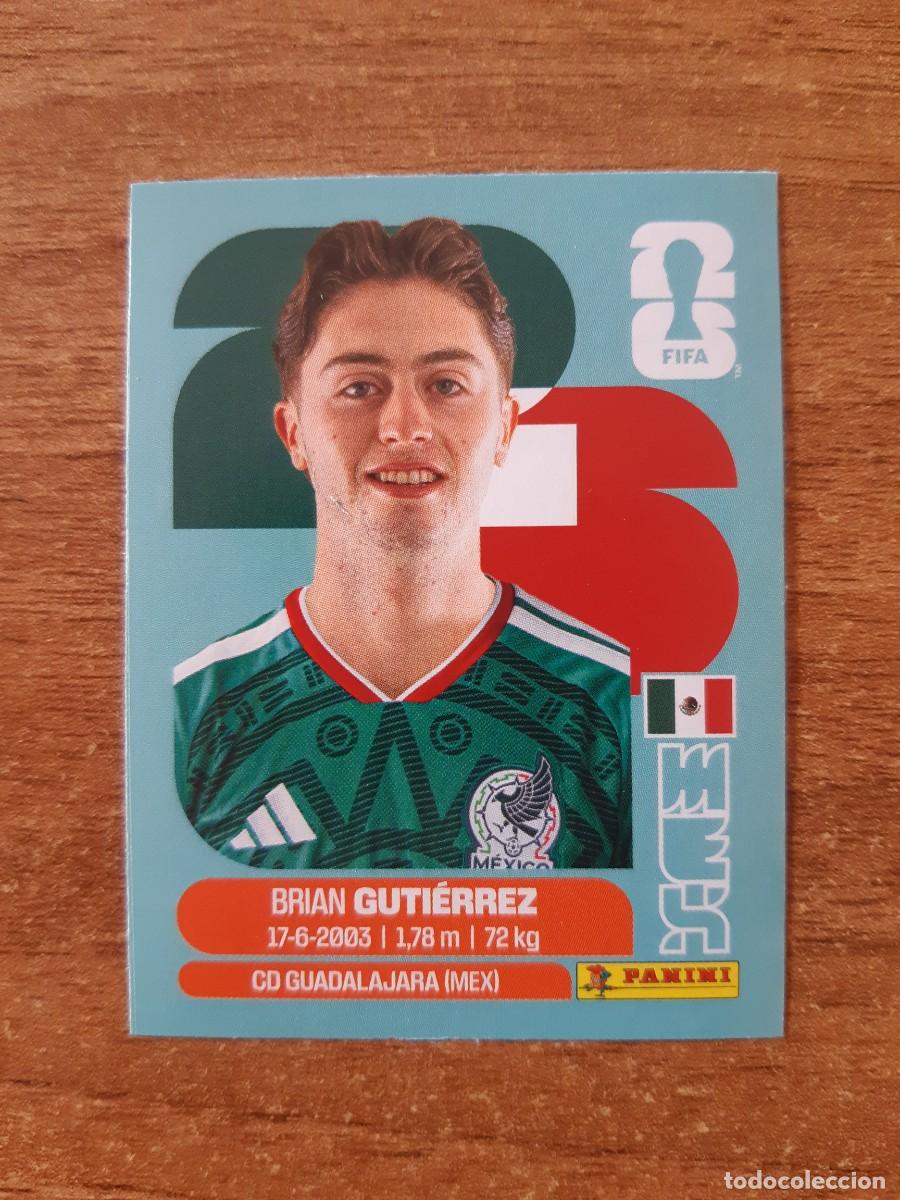 Football Stickers: BRIAN GUTI&Eacute;RREZ M&Eacute;XICO UPDATE SET ACTUALIZACI&Oacute;N MUNDIAL 2026 PANINI STICKERS. NUEVO