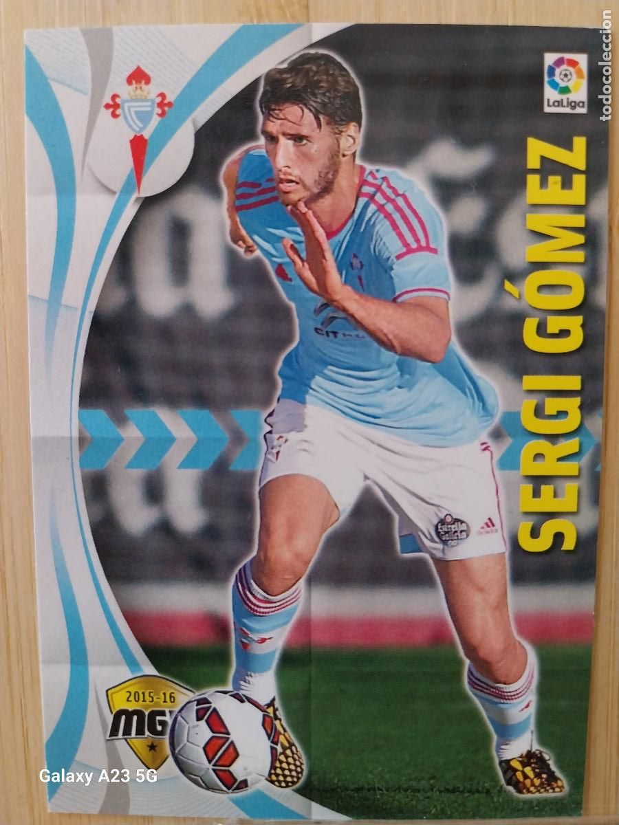 Cromos de f&uacute;tbol: SERGI G&Oacute;MEZ CELTA VIGO MGK PANINI 2015 15 16 CROMO CARD ORIGINAL MEGACRACKS