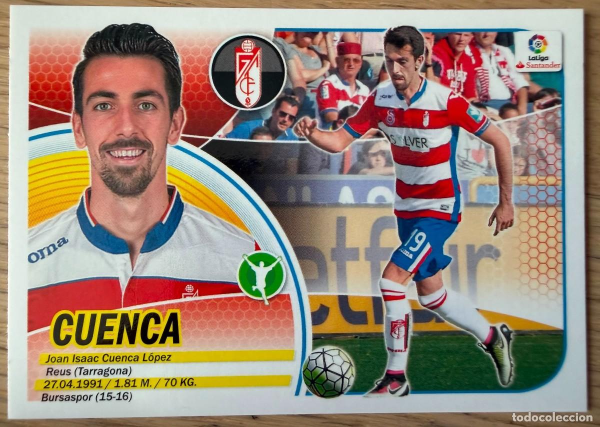 Cromos de f&uacute;tbol: 15A 15 A CUENCA GRANADA 16 17 2016 2017 LIGA SANTANDER COLECCIONES ESTE SIN PEGAR STICKER