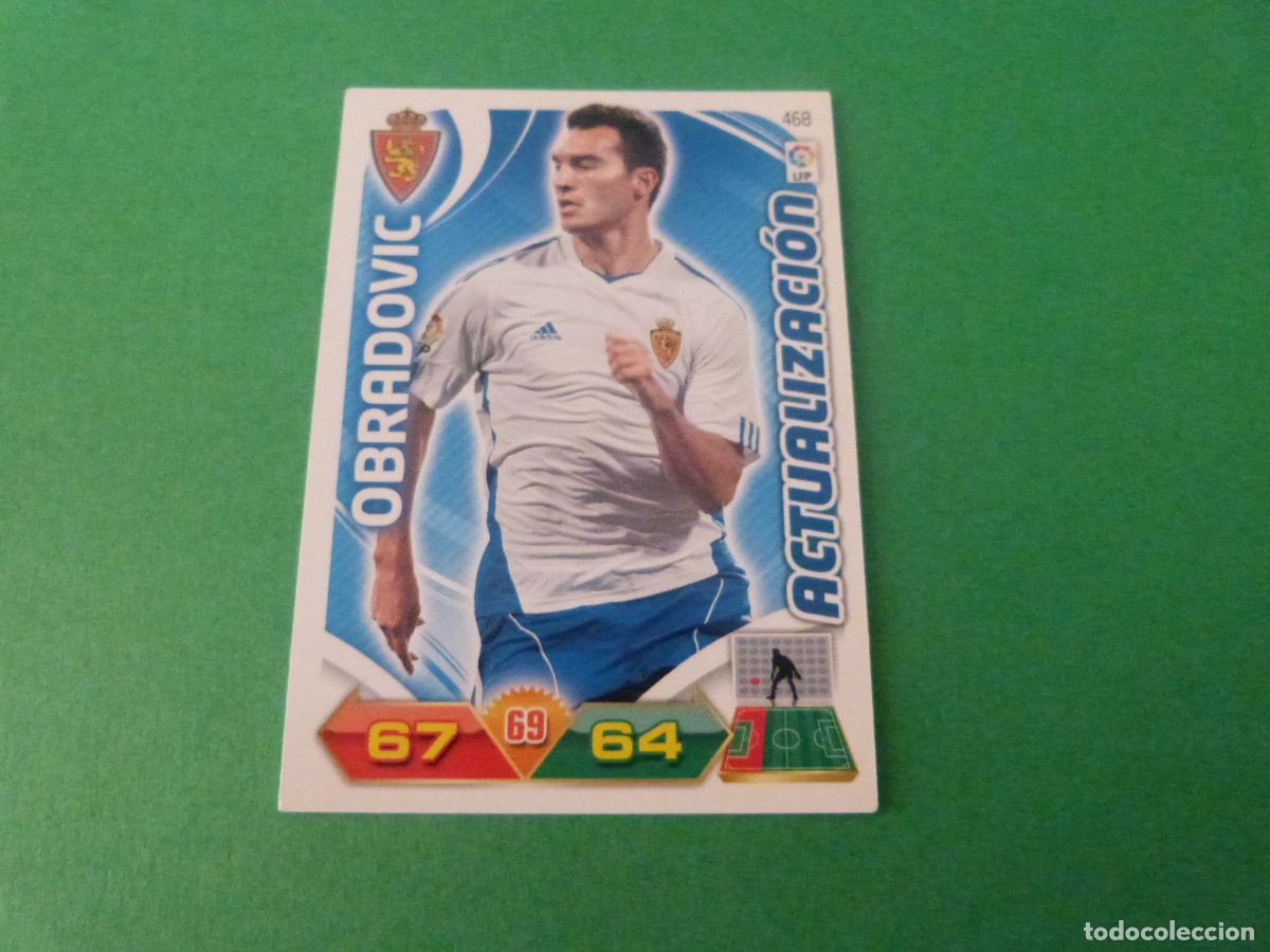 Cromos de Futebol: TRADING CARD FUTBOL OBRADOVIC REAL ZARAGOZA N&ordm; 468 LIGA ADRENALYN XL 2011-2012/11-12 PANINI