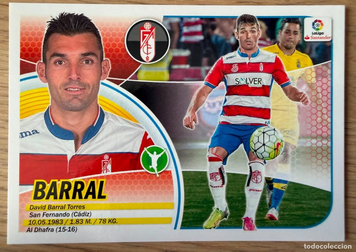 Cromos de Futebol: 15B 15 B BARRAL GRANADA 16 17 2016 2017 LIGA SANTANDER COLECCIONES ESTE SIN PEGAR STICKER