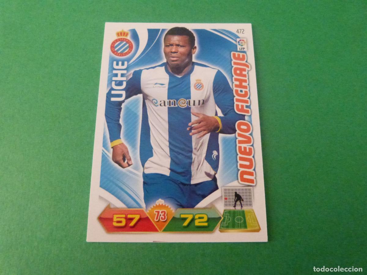 Cromos de f&uacute;tbol: TRADING CARD FUTBOL UCHE R.C.D. ESPA&Ntilde;OL-ESPANYOL N&ordm; 472 LIGA ADRENALYN XL 2011-2012/11-12 PANINI