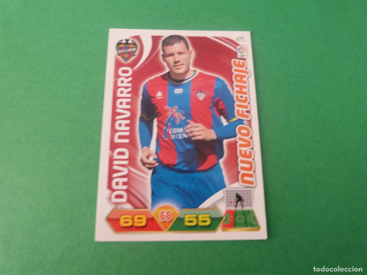 Cromos de f&uacute;tbol: TRADING CARD FUTBOL DAVID NAVARRO LEVANTE U.D. N&ordm; 475 LIGA ADRENALYN XL 2011-2012/11-12 PANINI