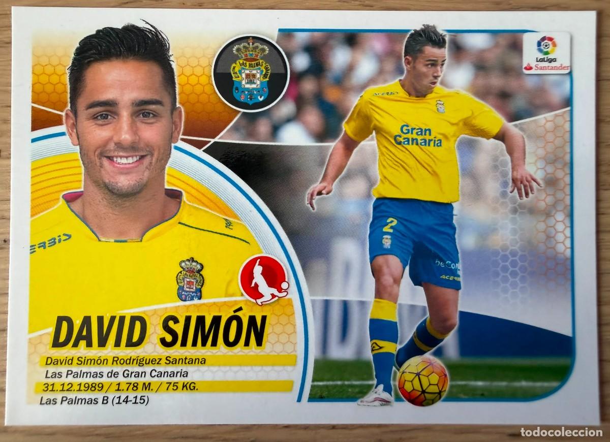 Cromos de f&uacute;tbol: 3 DAVID SIMON LAS PALMAS 16 17 2016 2017 LIGA SANTANDER COLECCIONES ESTE SIN PEGAR STICKER