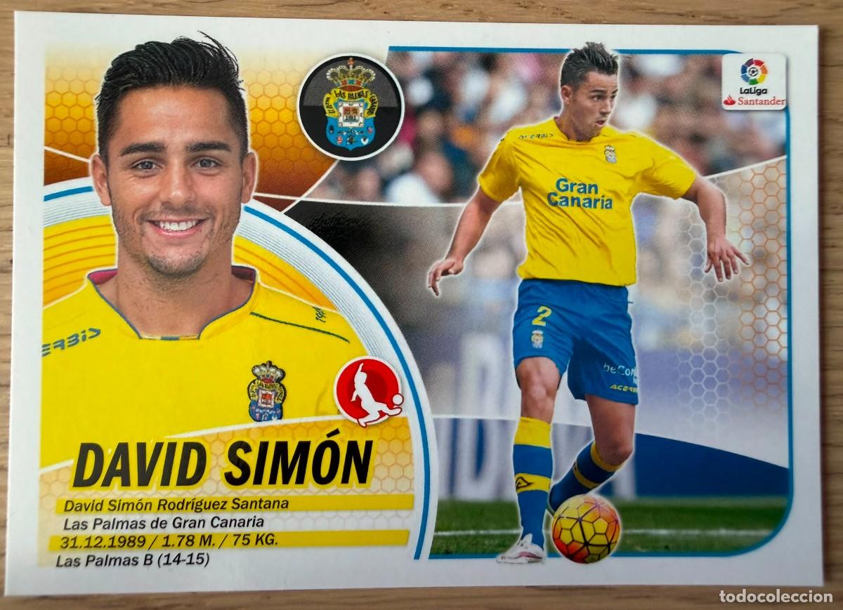Cromos de f&uacute;tbol: 3 DAVID SIMON LAS PALMAS 16 17 2016 2017 LIGA SANTANDER COLECCIONES ESTE SIN PEGAR STICKER