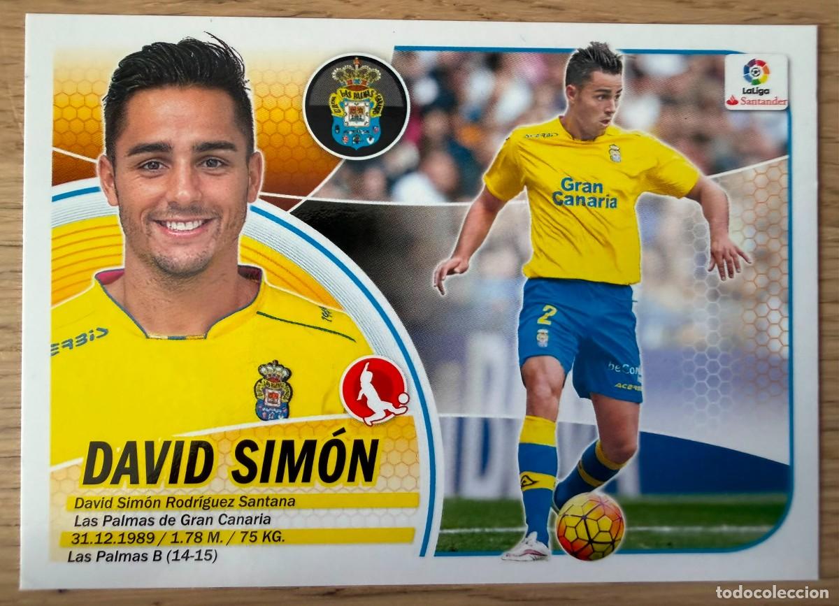 Cromos de f&uacute;tbol: 3 DAVID SIMON LAS PALMAS 16 17 2016 2017 LIGA SANTANDER COLECCIONES ESTE SIN PEGAR STICKER