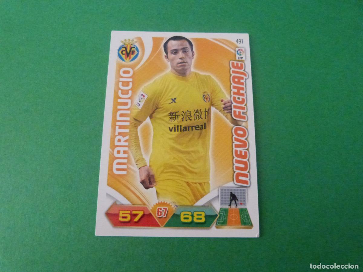 Cromos de f&uacute;tbol: TRADING CARD FUTBOL MARTINUCCIO VILLARREAL C.F. N&ordm; 491 LIGA ADRENALYN XL 2011-2012/11-12 PANINI