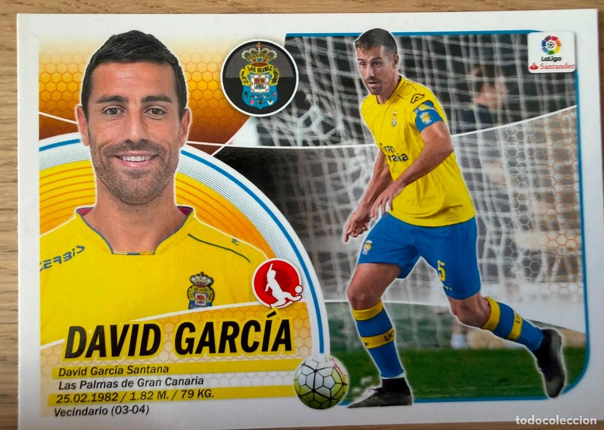Cromos de f&uacute;tbol: 4B 4 B DAVID GARCIA LAS PALMAS 16 17 2016 2017 LIGA SANTANDER COLECCIONES ESTE SIN PEGAR STICKER