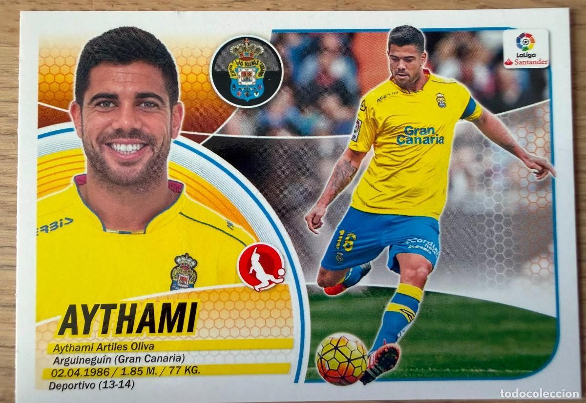 Cromos de f&uacute;tbol: 5 AYTHAMI LAS PALMAS 16 17 2016 2017 LIGA SANTANDER COLECCIONES ESTE SIN PEGAR STICKER