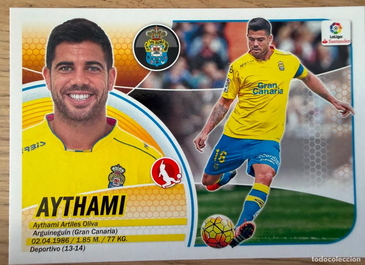Cromos de f&uacute;tbol: 5 AYTHAMI LAS PALMAS 16 17 2016 2017 LIGA SANTANDER COLECCIONES ESTE SIN PEGAR STICKER