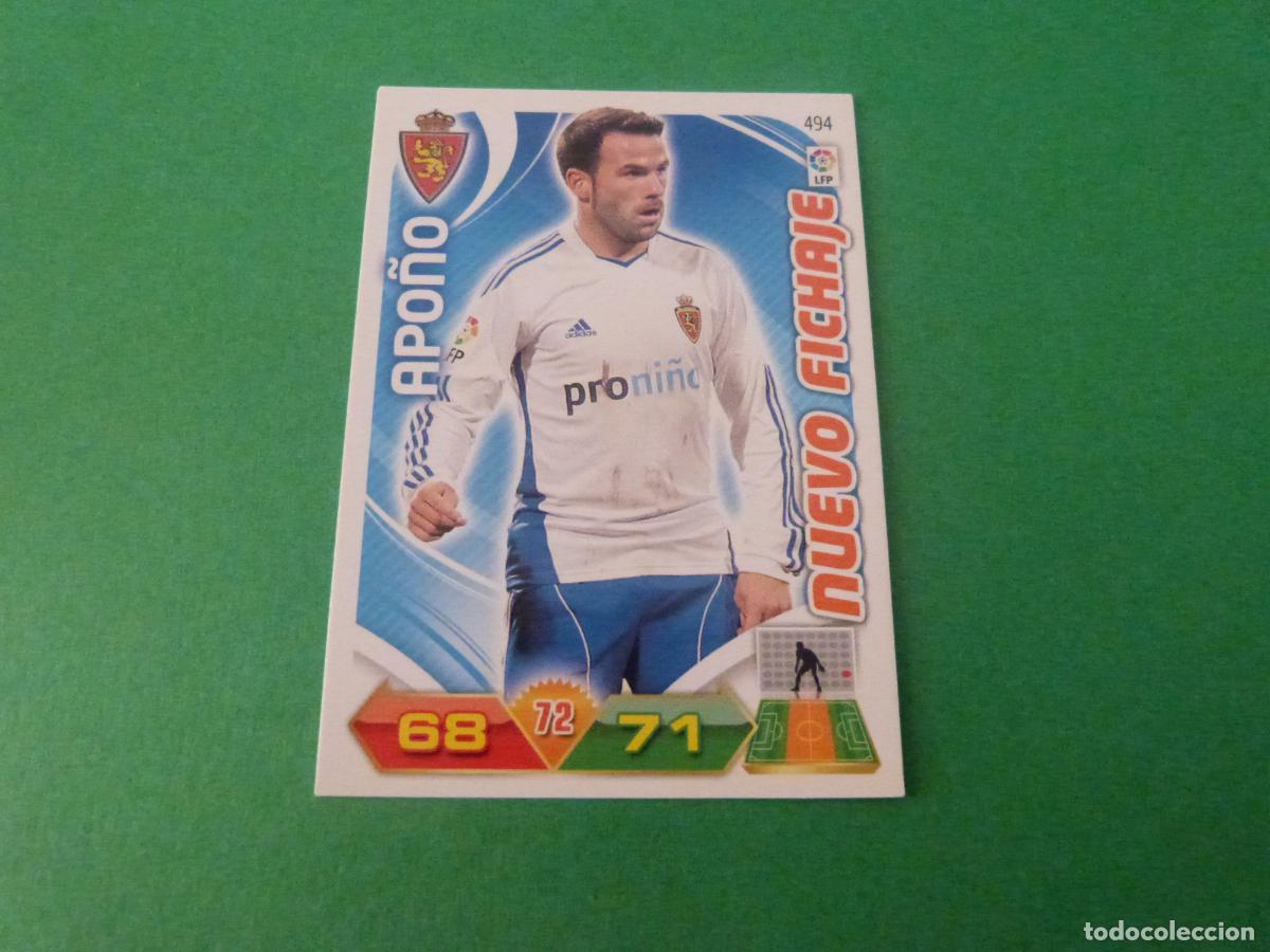 Cromos de f&uacute;tbol: TRADING CARD FUTBOL APO&Ntilde;O REAL ZARAGOZA N&ordm; 494 LIGA ADRENALYN XL 2011-2012/11-12 PANINI