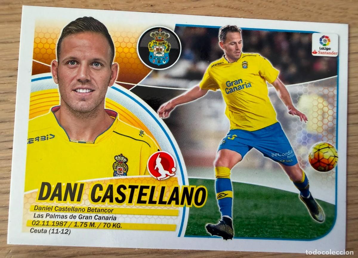 Cromos de f&uacute;tbol: 7 DANI CASTELLANO LAS PALMAS 16 17 2016 2017 LIGA SANTANDER COLECCIONES ESTE SIN PEGAR STICKER