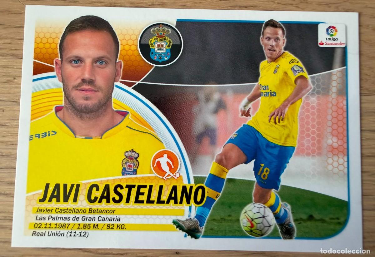 Cromos de f&uacute;tbol: 8B 8 B JAVI CASTELLANO LAS PALMAS 16 17 2016 2017 LIGA SANTANDER COLECCIONES ESTE SIN PEGAR STICKER