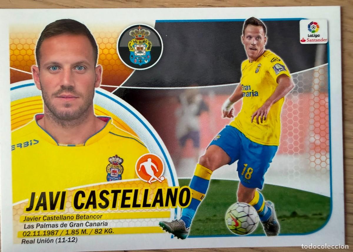 Cromos de f&uacute;tbol: 8B 8 B JAVI CASTELLANO LAS PALMAS 16 17 2016 2017 LIGA SANTANDER COLECCIONES ESTE SIN PEGAR STICKER