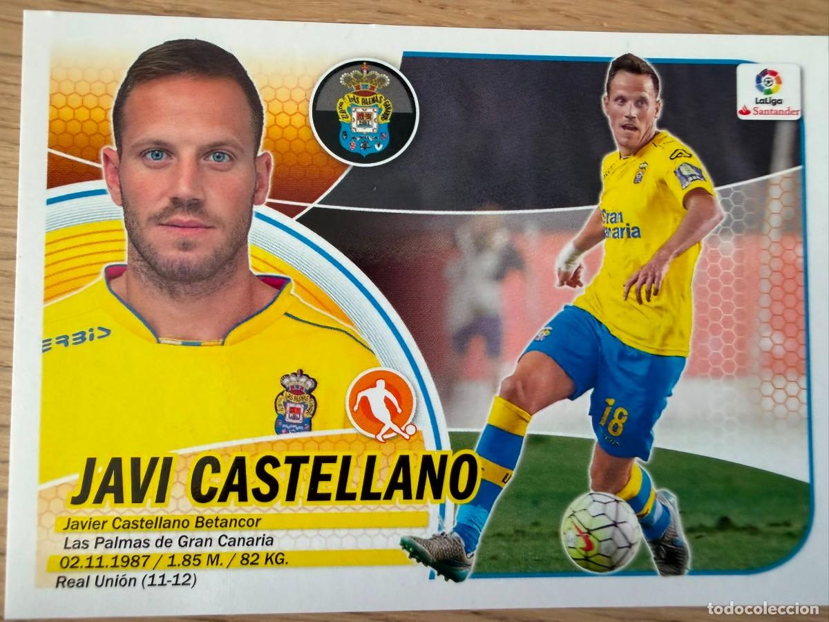 Cromos de f&uacute;tbol: 8B 8 B JAVI CASTELLANO LAS PALMAS 16 17 2016 2017 LIGA SANTANDER COLECCIONES ESTE SIN PEGAR STICKER