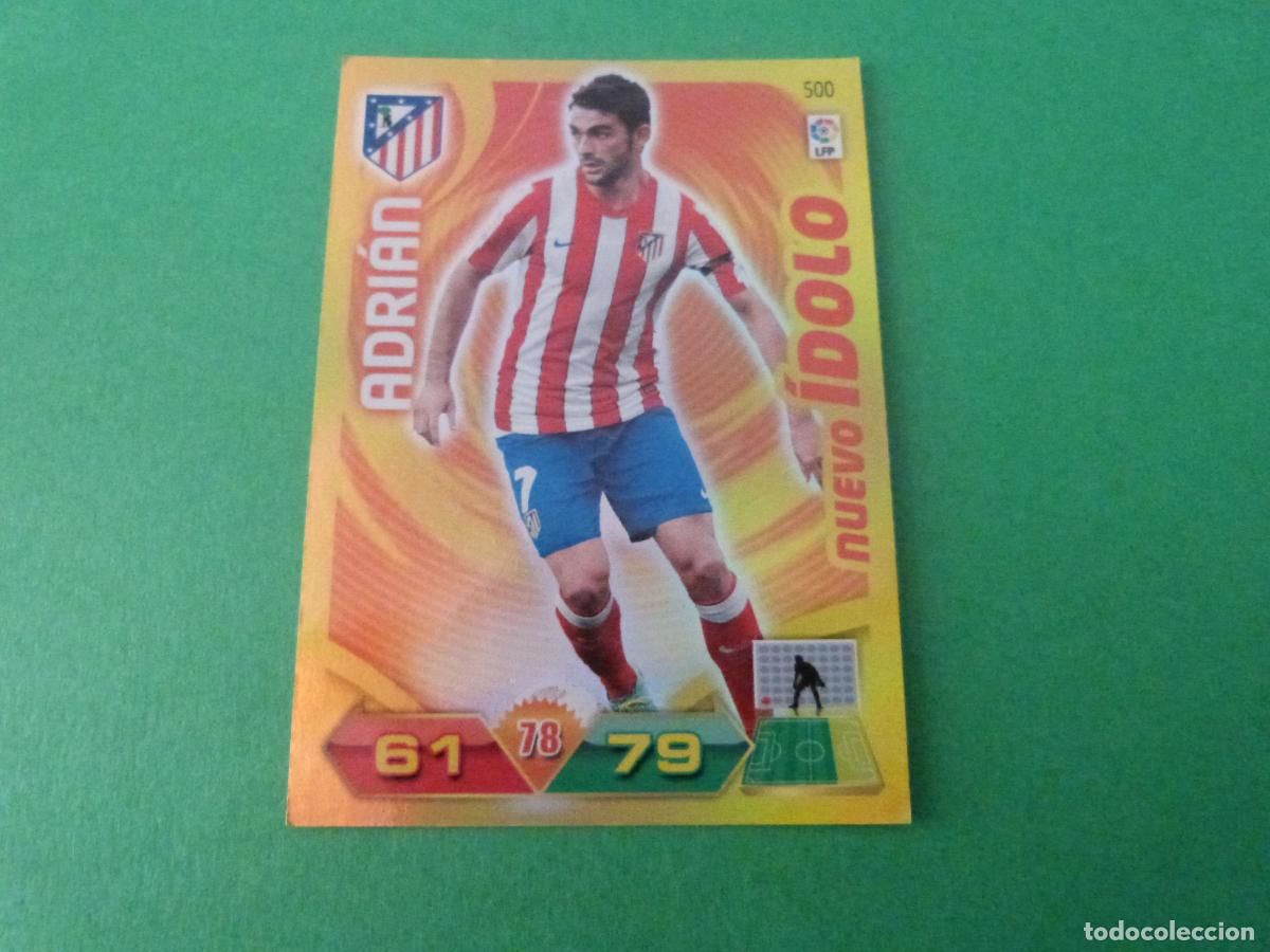Cromos de f&uacute;tbol: TRADING CARD FUTBOL ADRIAN ATLETICO DE MADRID N&ordm; 500 LIGA ADRENALYN XL 2011-2012/11-12 PANINI