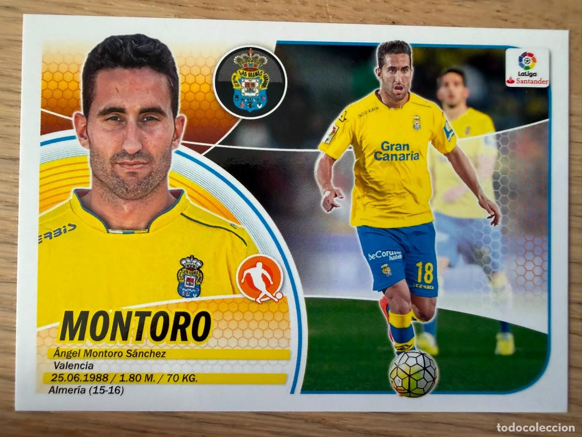 Cromos de f&uacute;tbol: 10 MONTORO LAS PALMAS 16 17 2016 2017 LIGA SANTANDER COLECCIONES ESTE SIN PEGAR STICKER