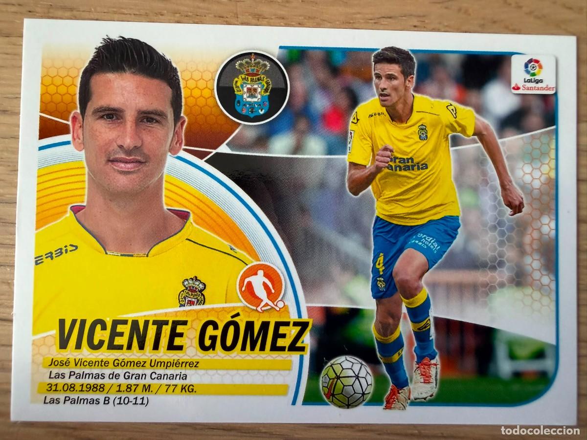 Cromos de f&uacute;tbol: 11 VICENTE GOMEZ LAS PALMAS 16 17 2016 2017 LIGA SANTANDER COLECCIONES ESTE SIN PEGAR STICKER