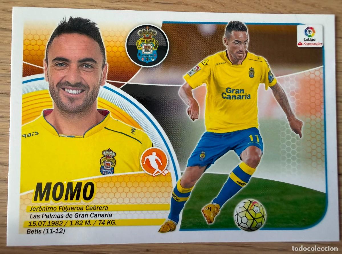 Cromos de f&uacute;tbol: 13 MOMO LAS PALMAS 16 17 2016 2017 LIGA SANTANDER COLECCIONES ESTE SIN PEGAR STICKER