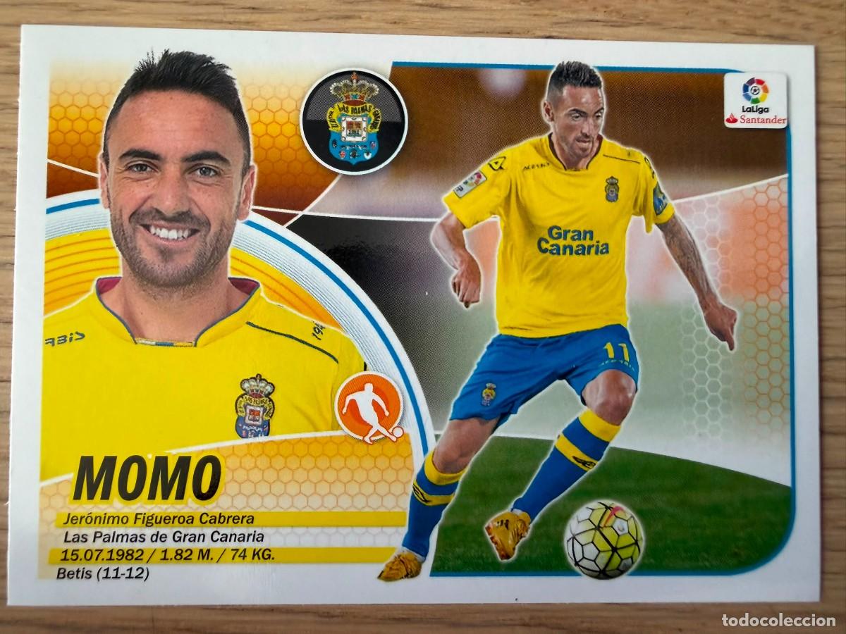 Cromos de f&uacute;tbol: 13 MOMO LAS PALMAS 16 17 2016 2017 LIGA SANTANDER COLECCIONES ESTE SIN PEGAR STICKER