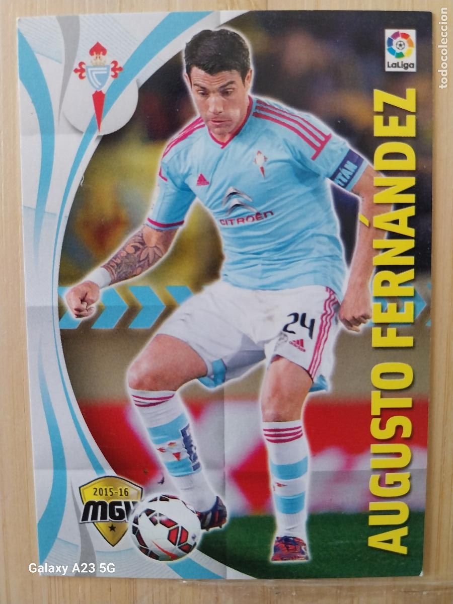 Cromos de f&uacute;tbol: AUGUSTO FERNANDEZ CELTA VIGO MGK PANINI 2015 15 16 CROMO 121 CARD ORIGINAL MEGACRACKS *